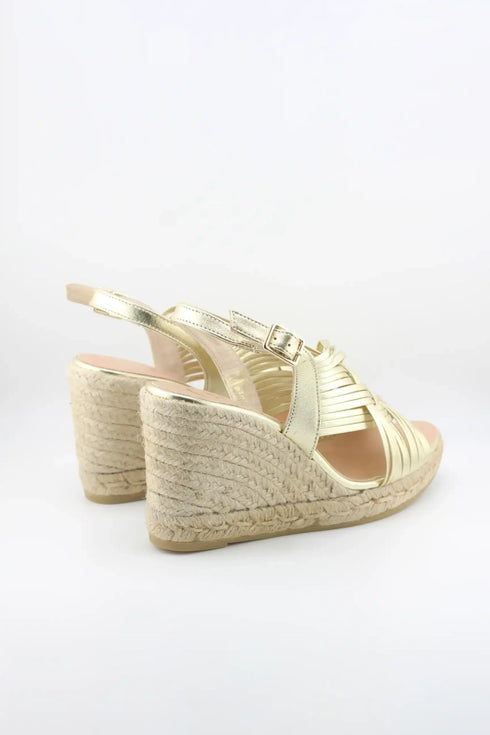 Gaimo Espadrille Wedge Sandals with Braided Straps