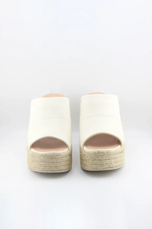 Gaimo Platform Espadrille Open-Toe Mules