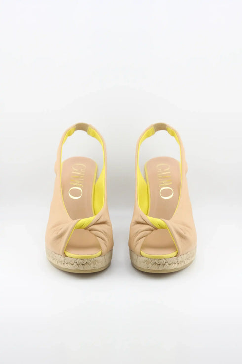 Gaimo Peep Toe Slingback Espadrille Wedges