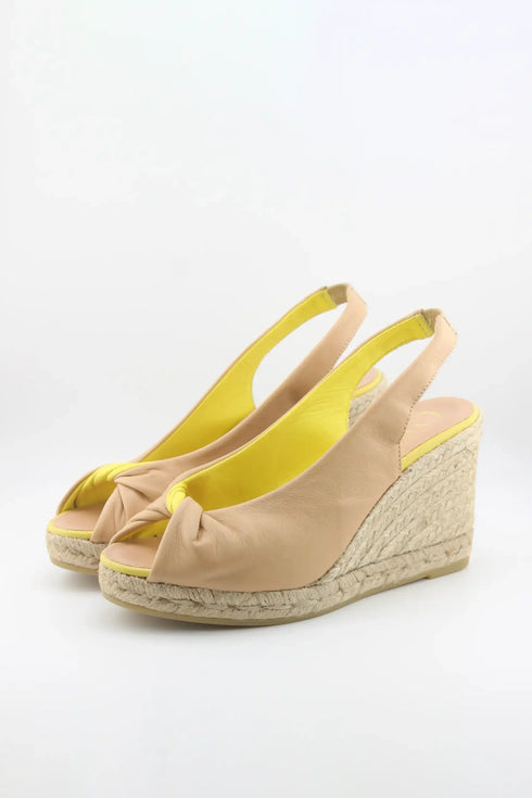 Gaimo Peep Toe Slingback Espadrille Wedges