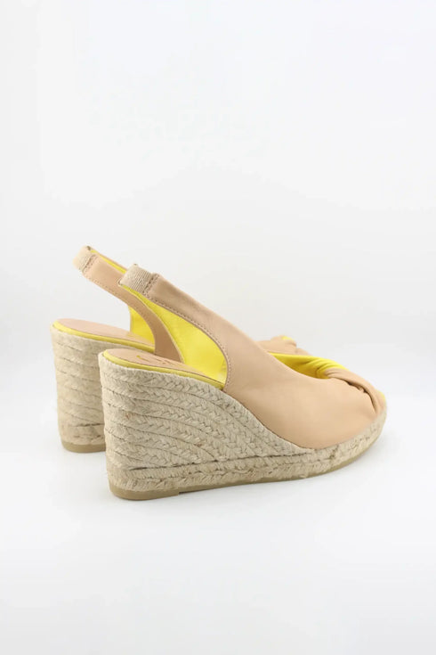 Gaimo Peep Toe Slingback Espadrille Wedges