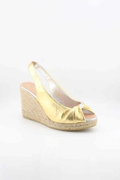 Gaimo Peep Toe Slingback Espadrille Wedges