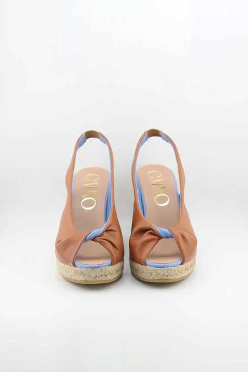 Gaimo Peep Toe Slingback Espadrille Wedges