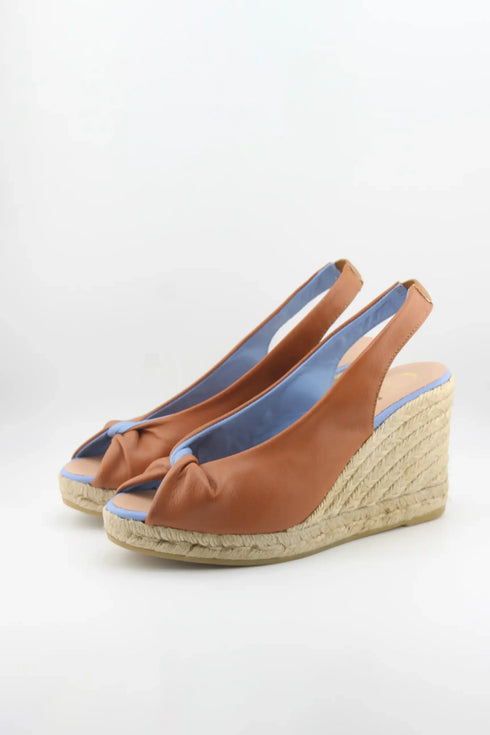 Gaimo Peep Toe Slingback Espadrille Wedges