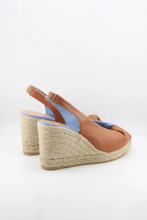 Gaimo Peep Toe Slingback Espadrille Wedges