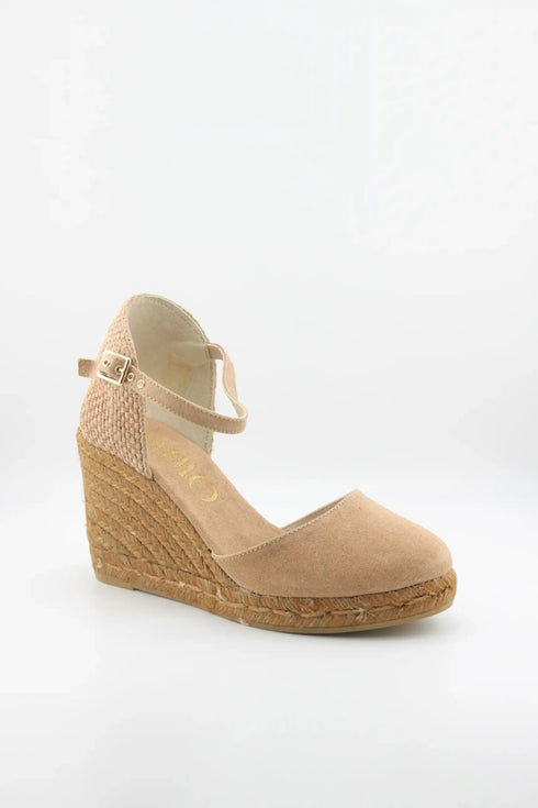 Gaimo Ankle Strap Woven Wedge Espadrilles