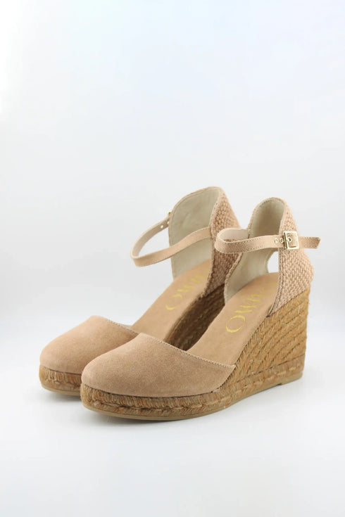 Gaimo Ankle Strap Woven Wedge Espadrilles