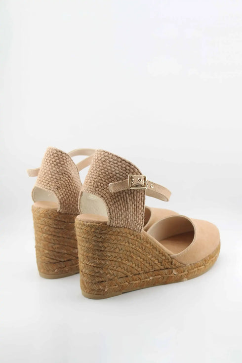 Gaimo Ankle Strap Woven Wedge Espadrilles