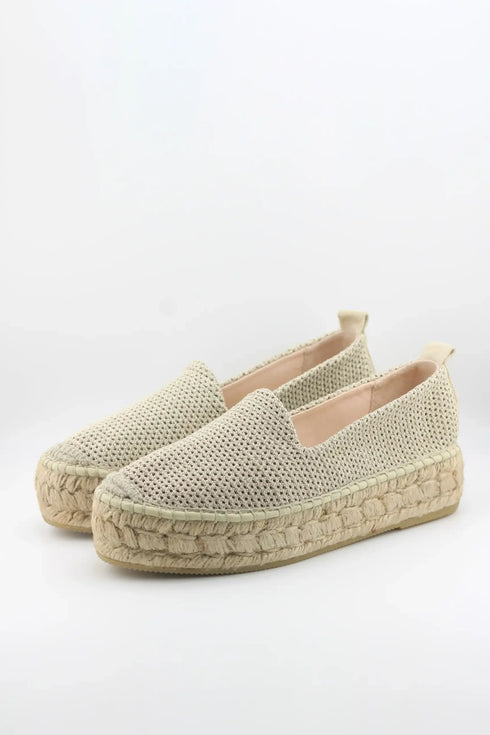 Gaimo Woven Espadrille Platform Loafers
