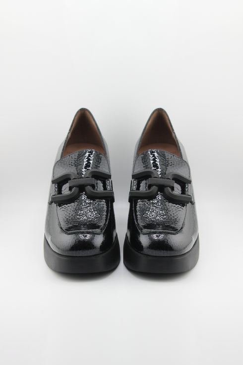 Wonders Chunky Block Heel Patent Loafers