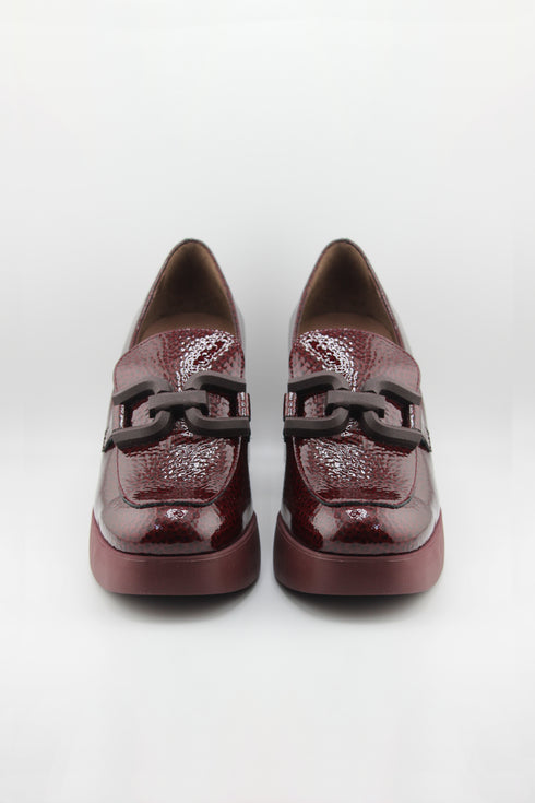 Wonders Chunky Block Heel Patent Loafers