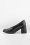 Wonders Classic Block Heel Leather Pumps