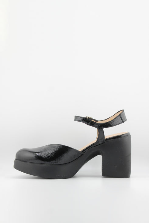 Wonders Chunky Heel Patent Mary Jane