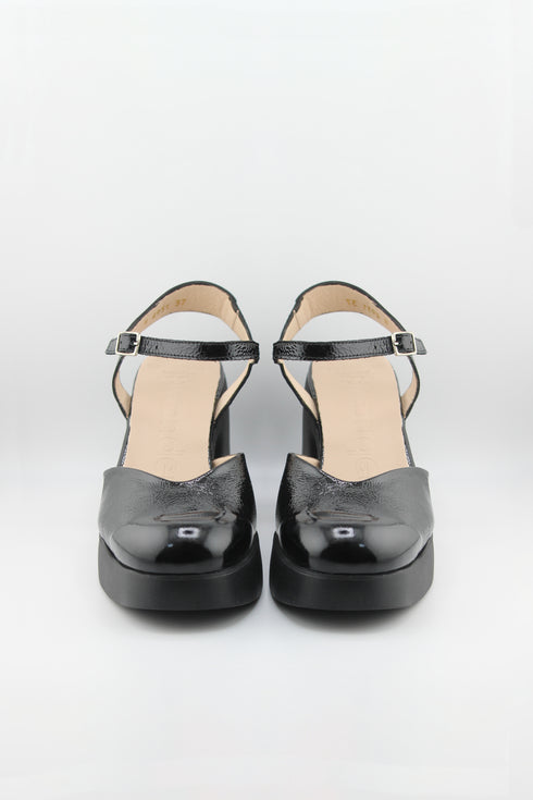 Wonders Chunky Heel Patent Mary Jane