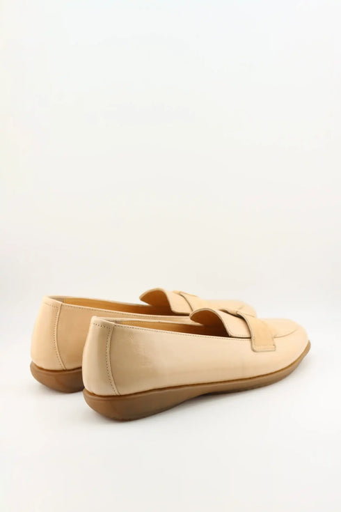 DFC Relax Patent Leather Loafers with Bow Detailing