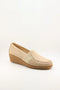 DFC Relax Perforated Slip-On Wedge Loafers