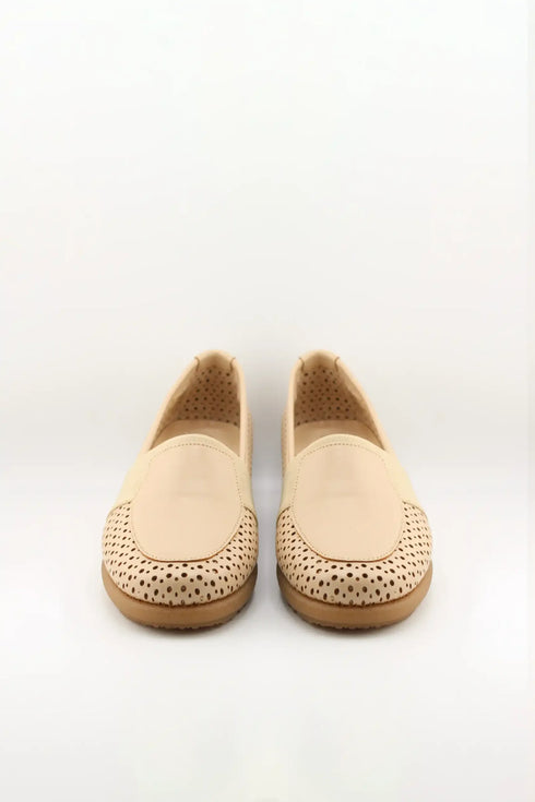 DFC Relax Perforated Slip-On Wedge Loafers