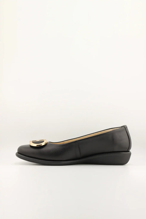 DFC Relax Leather Slip-On Loafers with Buckle