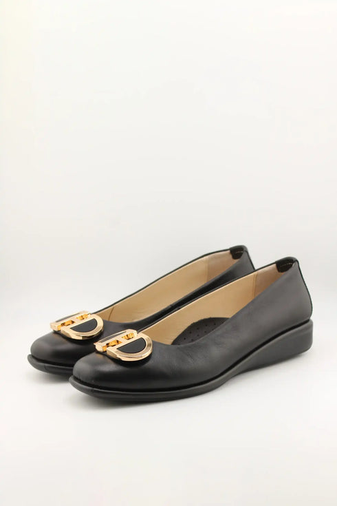 DFC Relax Leather Slip-On Loafers with Buckle