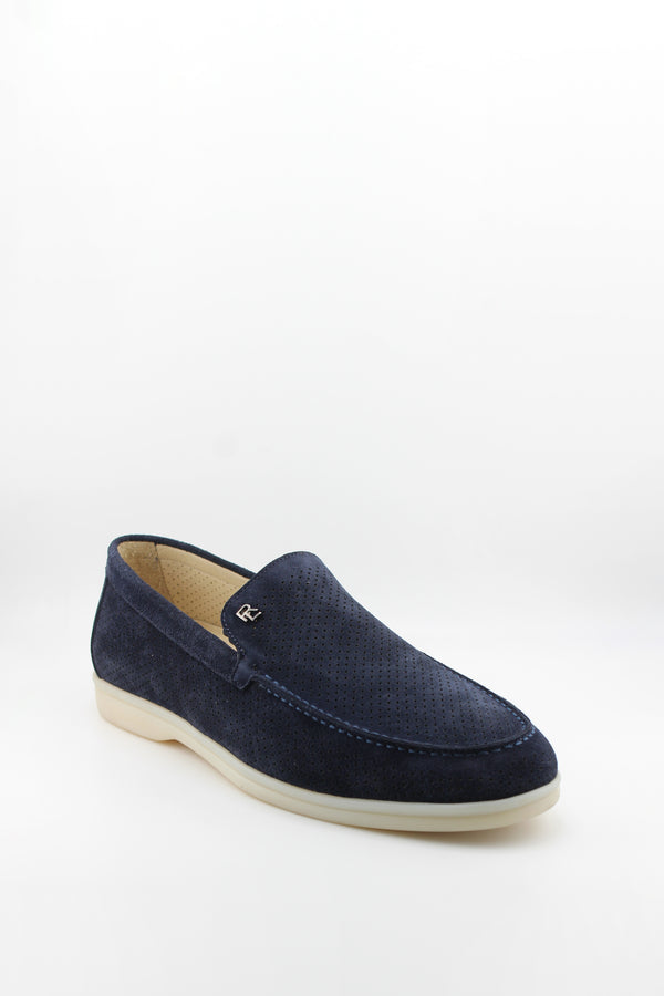 DFC Relax Men Leather Perforated Slip-On Loafers