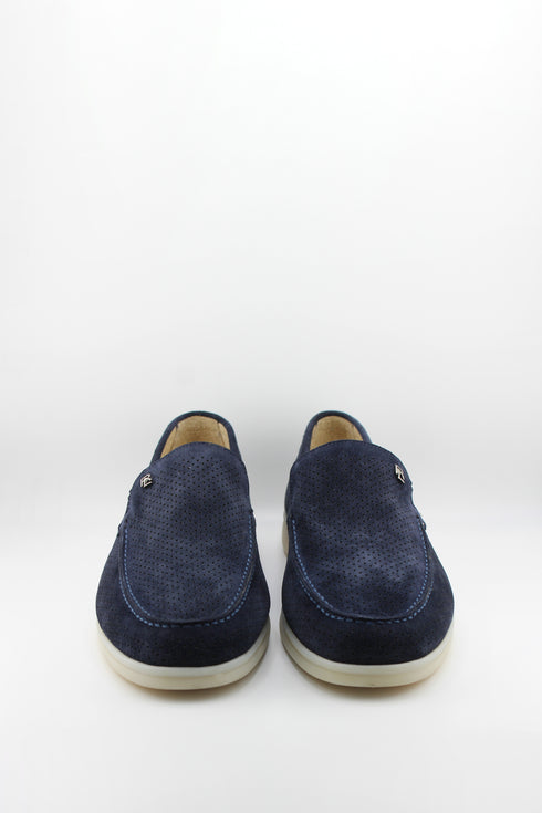 DFC Relax Men Leather Perforated Slip-On Loafers