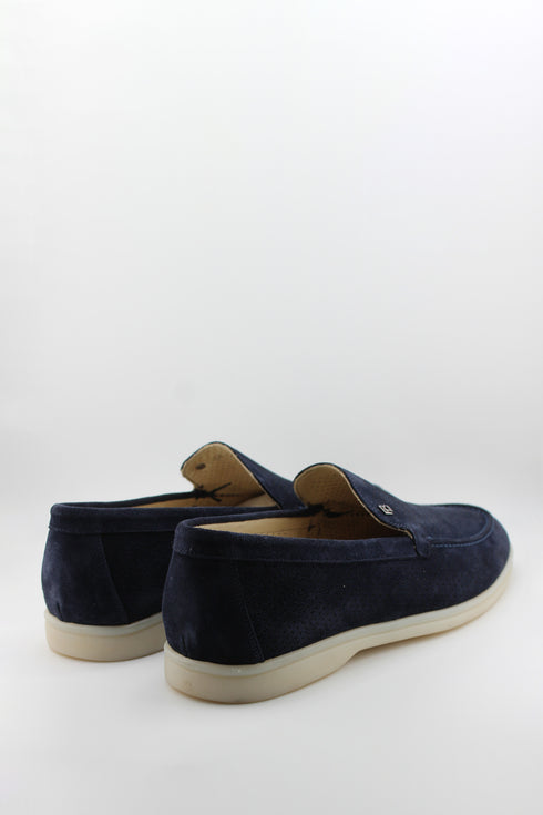 DFC Relax Men Leather Perforated Slip-On Loafers