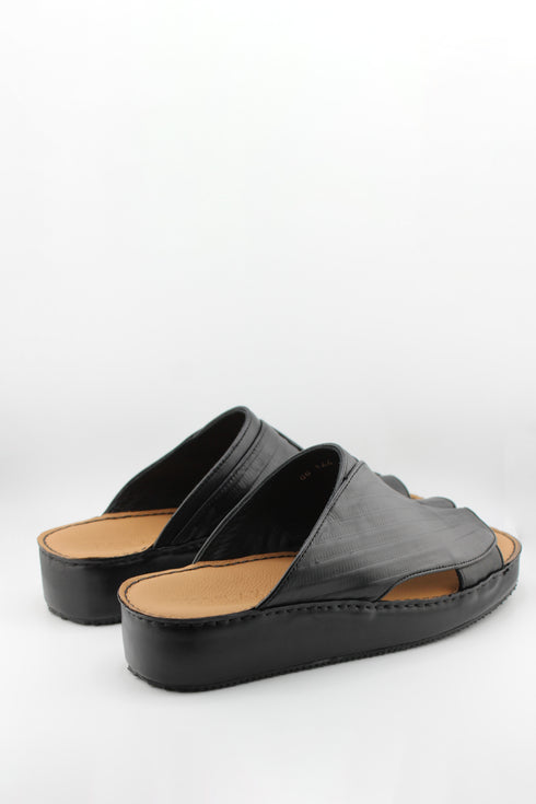 DFC Relax Men Embossed Leather Slide Sandals