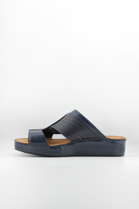 DFC Relax Men Embossed Leather Slide Sandals