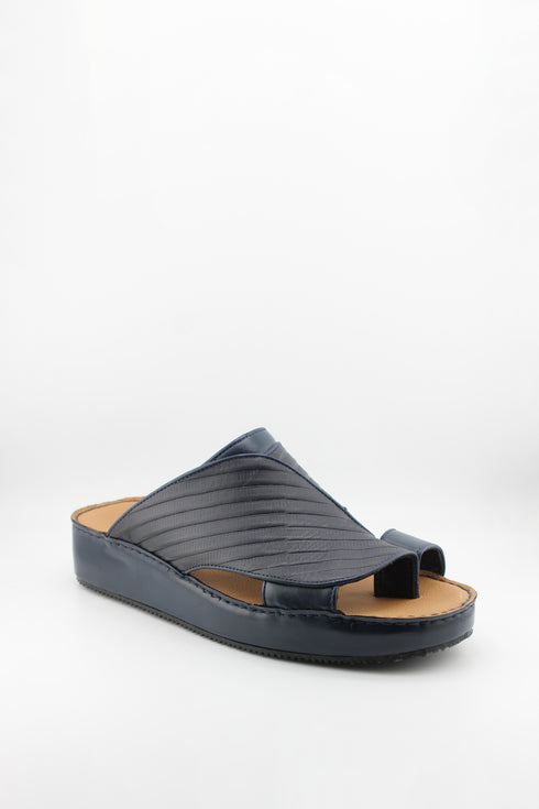 DFC Relax Men Embossed Leather Slide Sandals