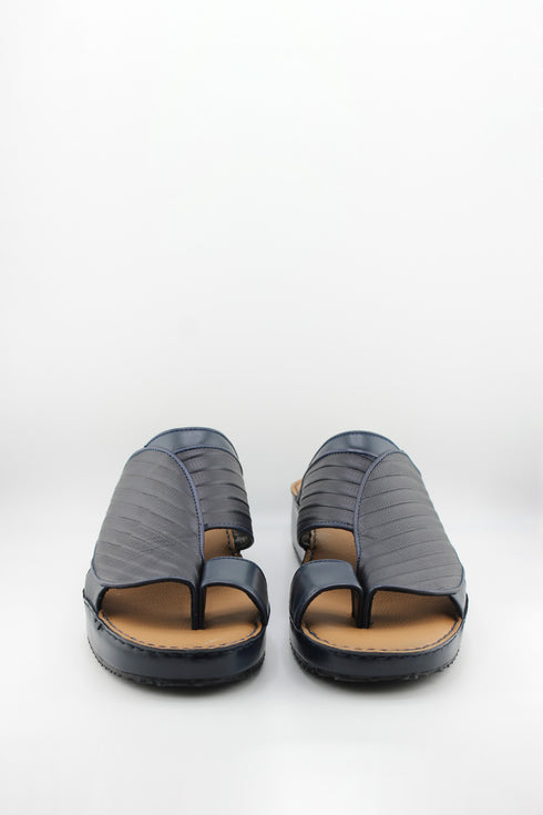 DFC Relax Men Embossed Leather Slide Sandals
