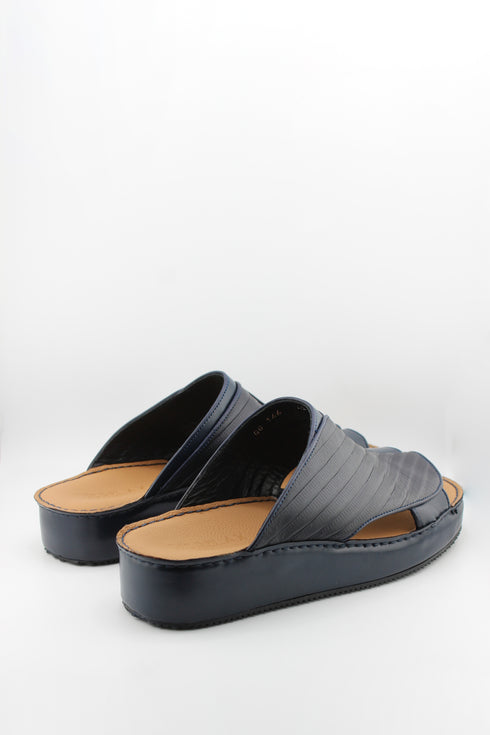 DFC Relax Men Embossed Leather Slide Sandals