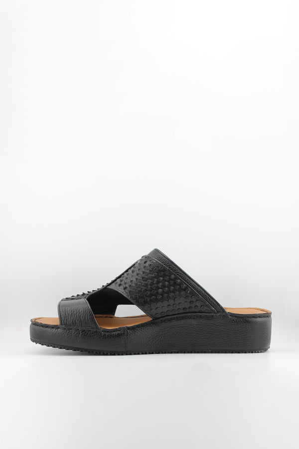 DFC Relax Men Embossed Snake Leather Slide Sandals