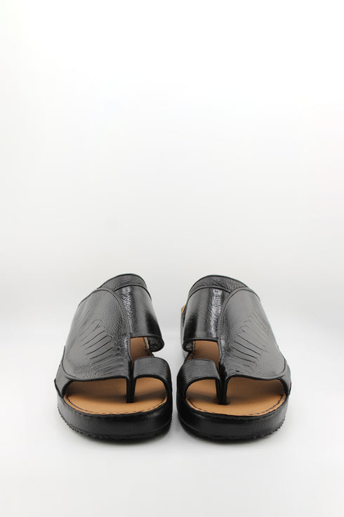 DFC Relax Men Embossed Water Leather Slide Sandals