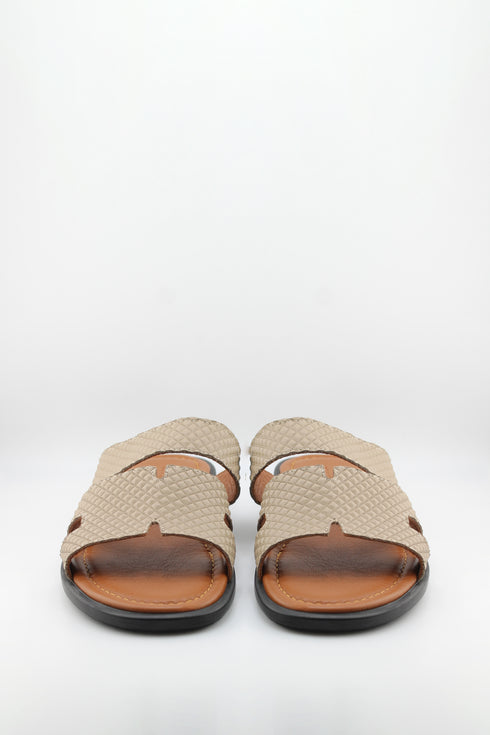 DFC Relax Men Quilted Slip-On Textured Slide Sandals