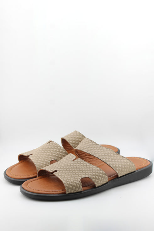 DFC Relax Men Quilted Slip-On Textured Slide Sandals