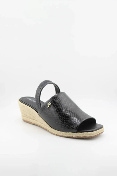 Jorge Bischoff Textured Wedge Espadrille Slingback Sandals