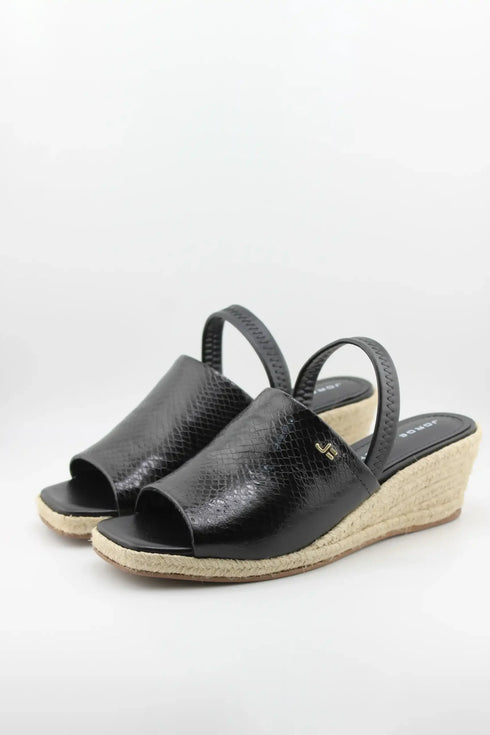 Jorge Bischoff Textured Wedge Espadrille Slingback Sandals