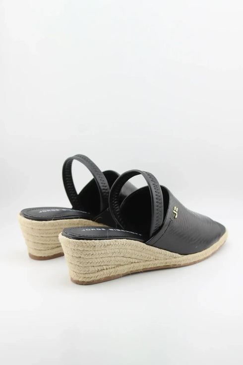 Jorge Bischoff Textured Wedge Espadrille Slingback Sandals
