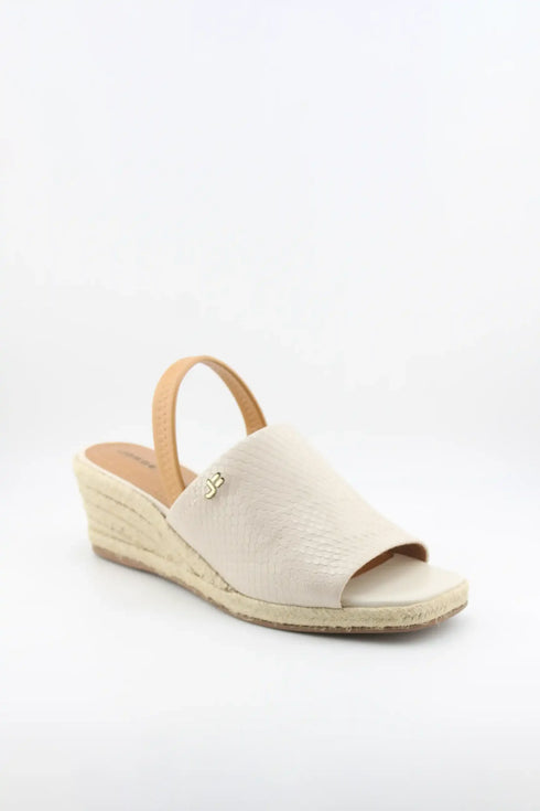 Jorge Bischoff Textured Wedge Espadrille Slingback Sandals