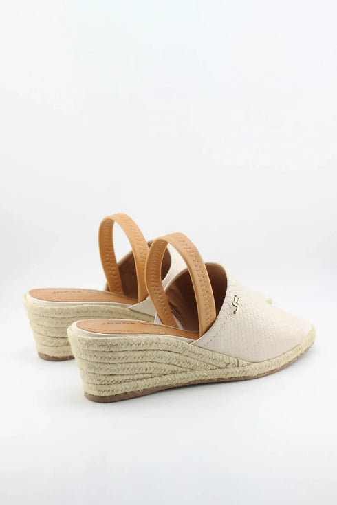 Jorge Bischoff Textured Wedge Espadrille Slingback Sandals