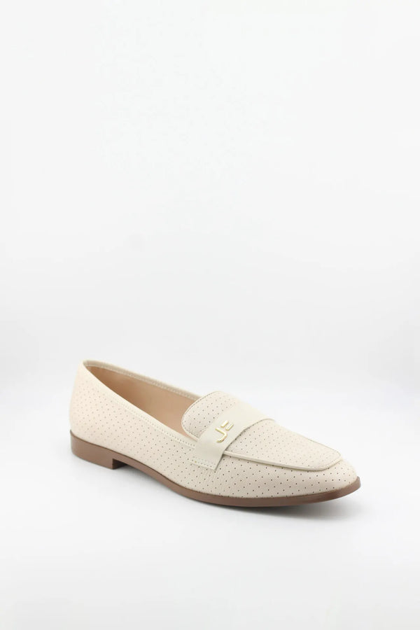 Jorge Bischoff Perforated Leather Loafer with Embellishment