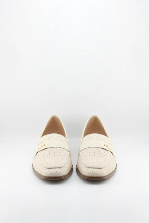 Jorge Bischoff Perforated Leather Loafer with Embellishment