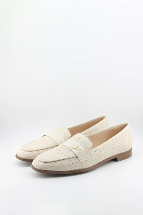 Jorge Bischoff Perforated Leather Loafer with Embellishment