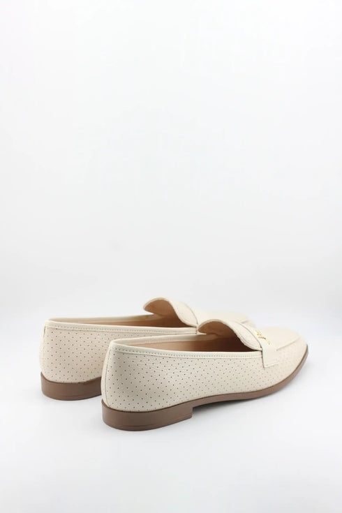 Jorge Bischoff Perforated Leather Loafer with Embellishment