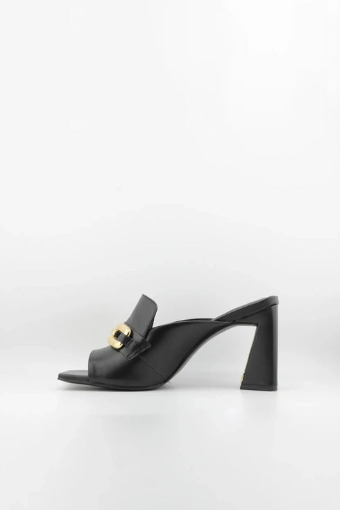 Jorge Bischoff Square-Toe Block Heel Mules