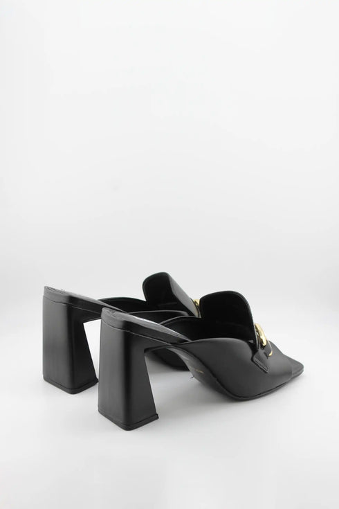 Jorge Bischoff Square-Toe Block Heel Mules