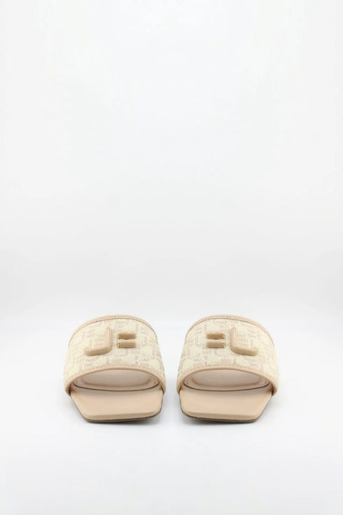 Jorge Bischoff Quilted Slide Sandals with Buckle