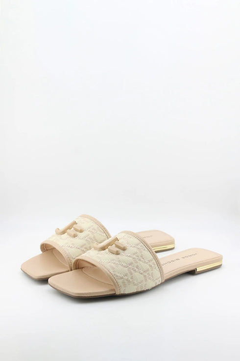 Jorge Bischoff Quilted Slide Sandals with Buckle