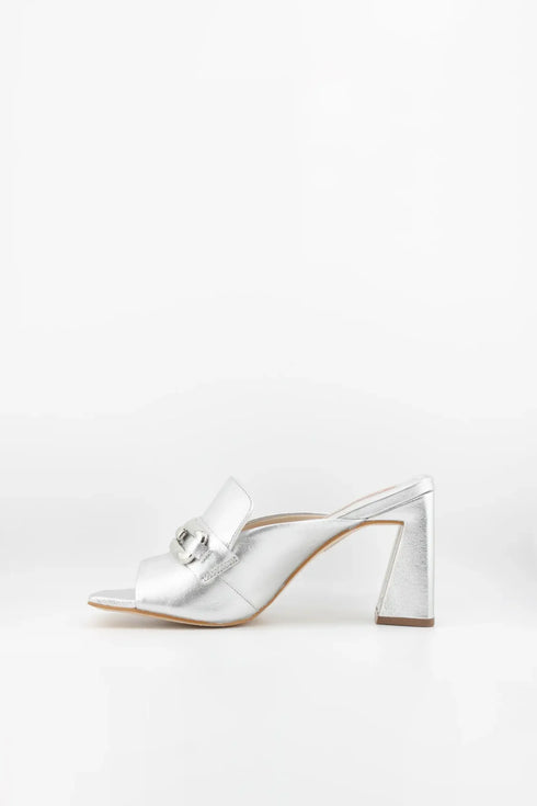 Jorge Bischoff Square-Toe Block Heel Mules