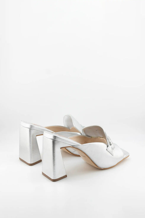 Jorge Bischoff Square-Toe Block Heel Mules
